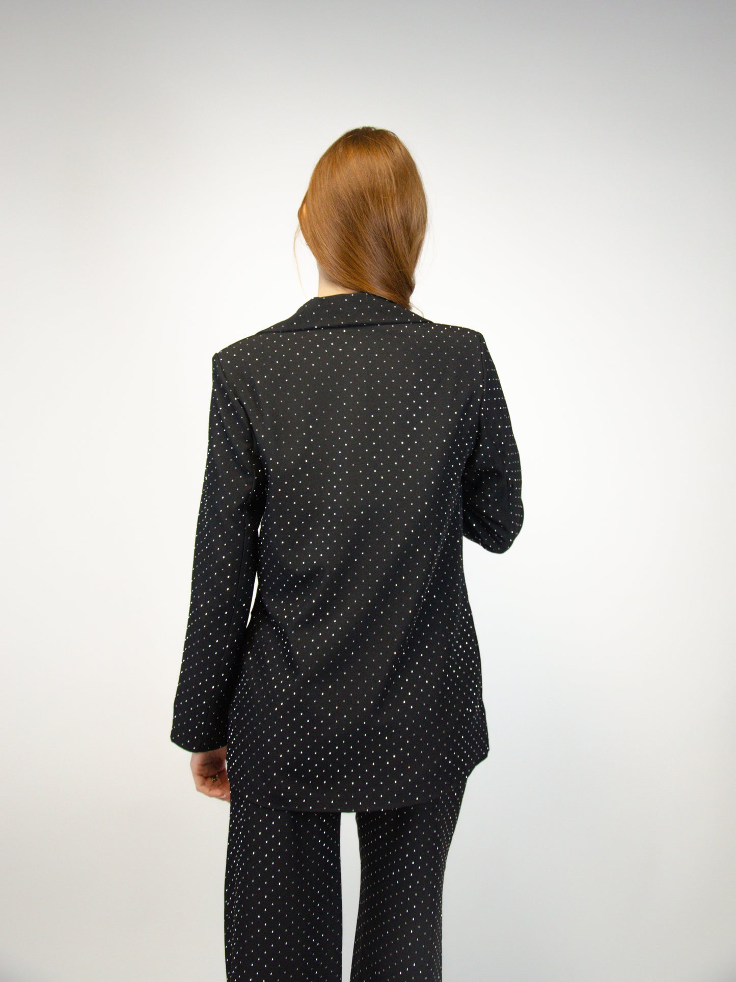 Blazer foderato con strass