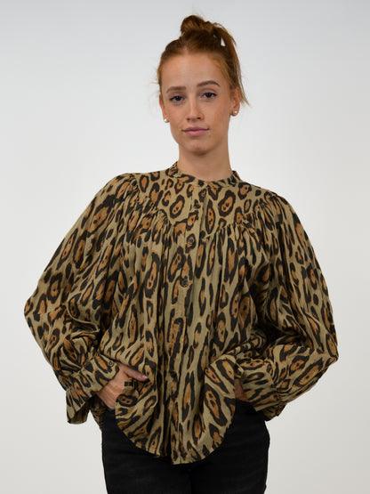 Camicia over leopardata