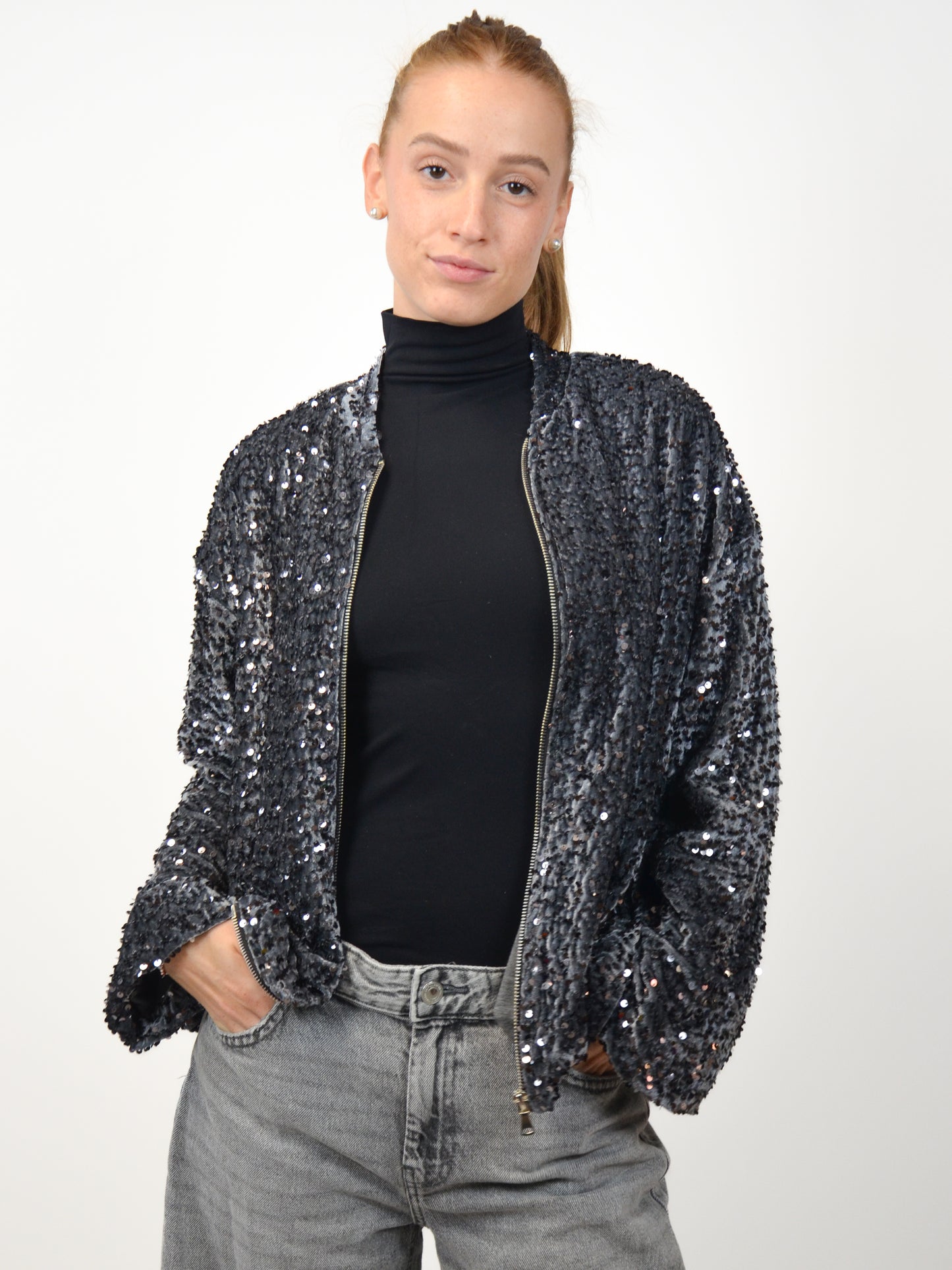 Felpa oversize full paillettes