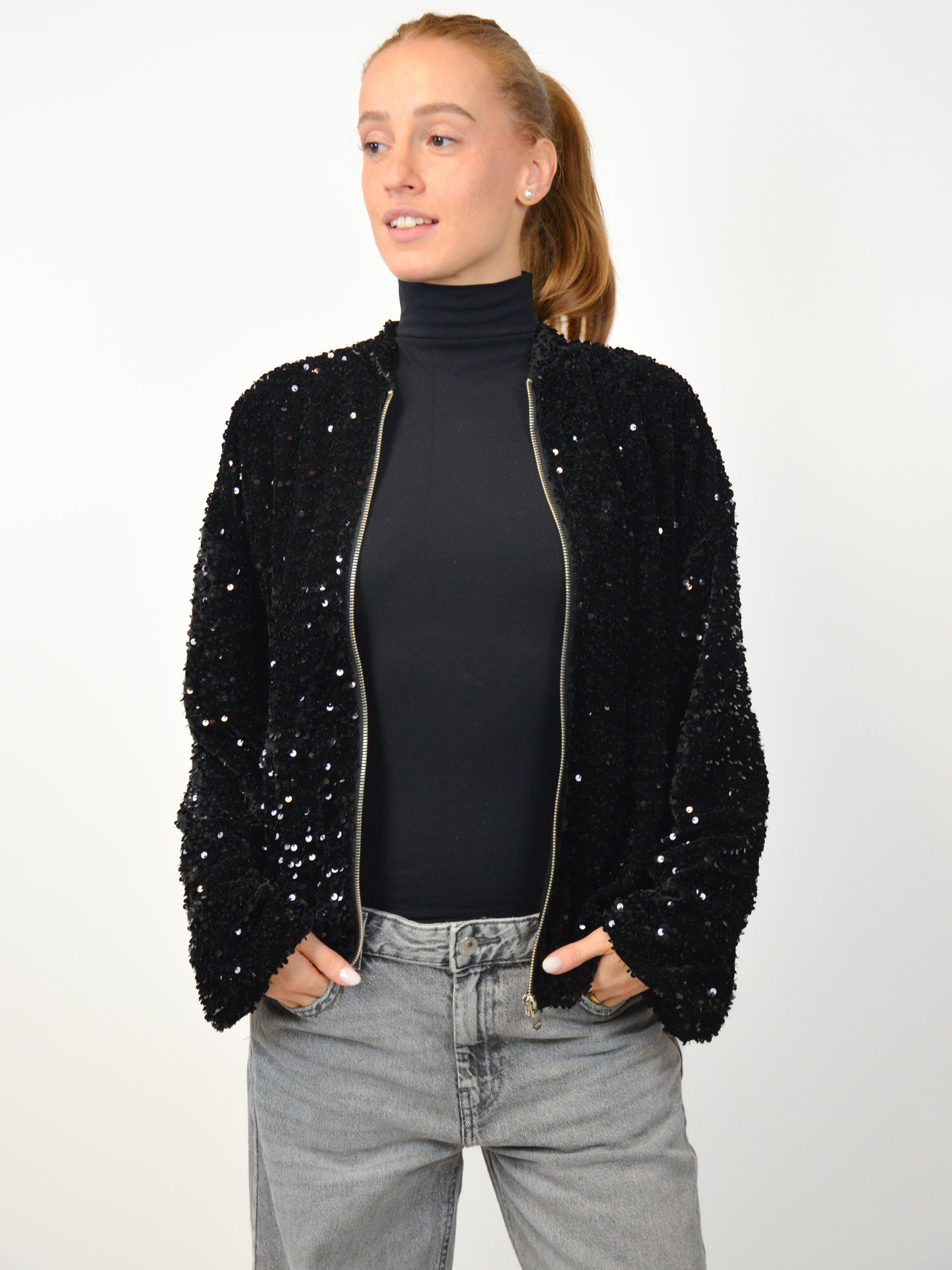 Felpa oversize full paillettes