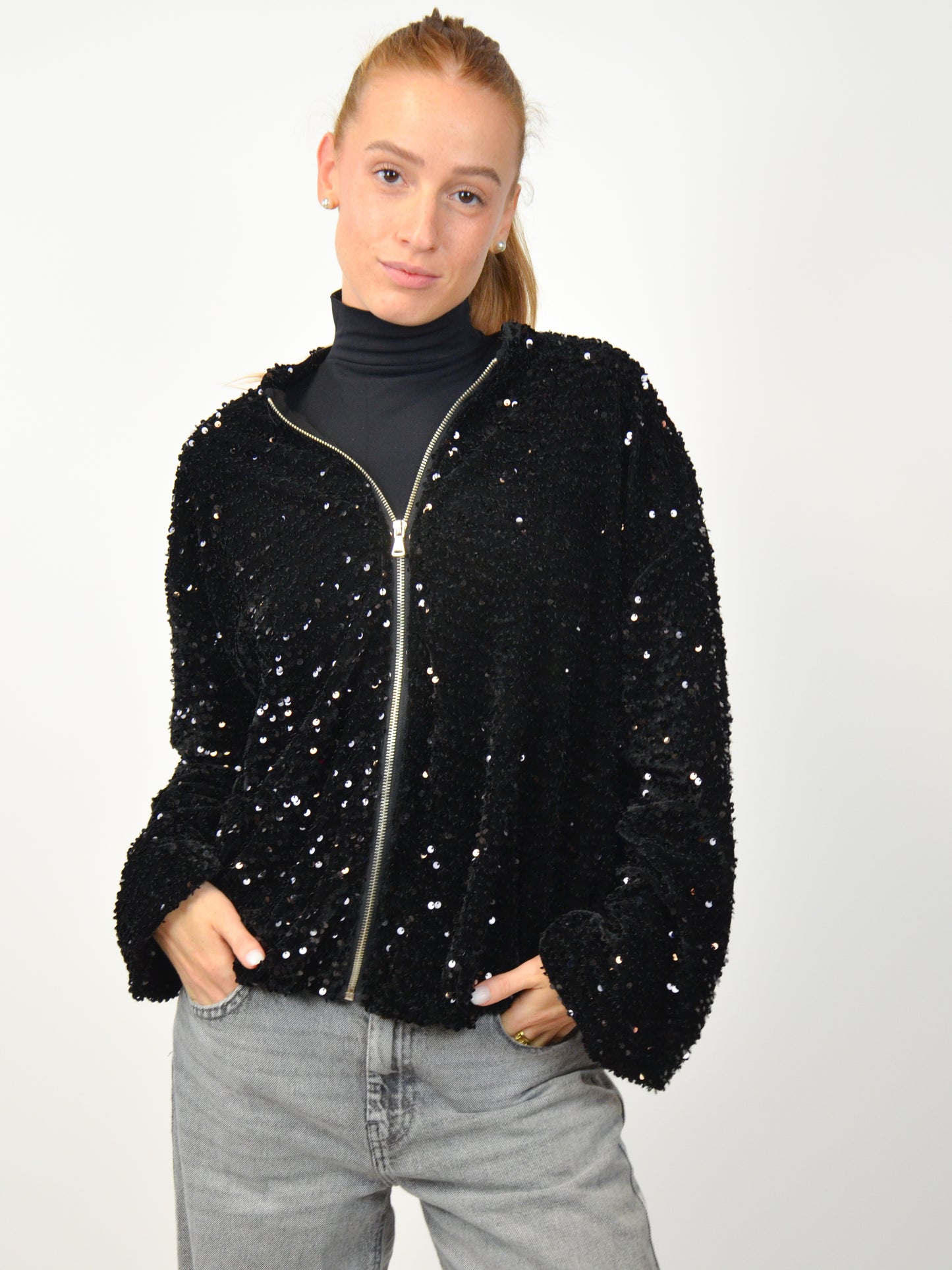 Felpa oversize full paillettes