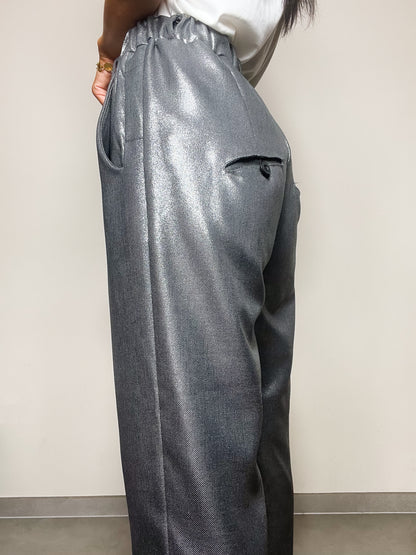 Pantalone lucido grigio