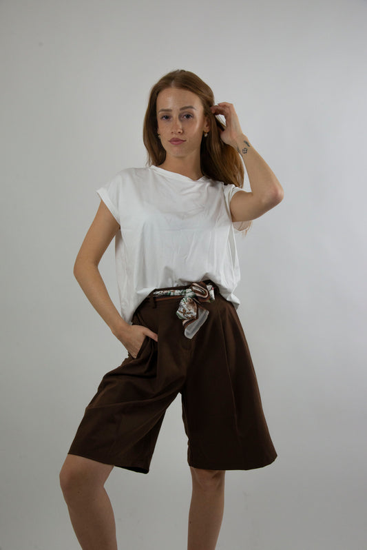 Top con manica ad aletta
